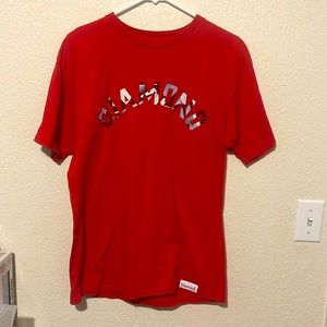Diamond supply chrome shirt men’s medium red